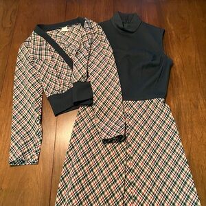 Vintage Plaid Mini Dress